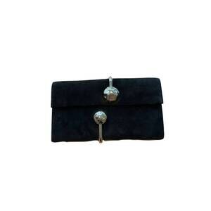 NEW SIMKHAI women's amaya suede clutch bag in black